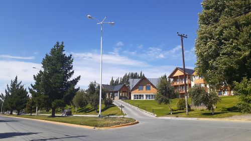 Avenida libertador en la ciudad de El Calafate