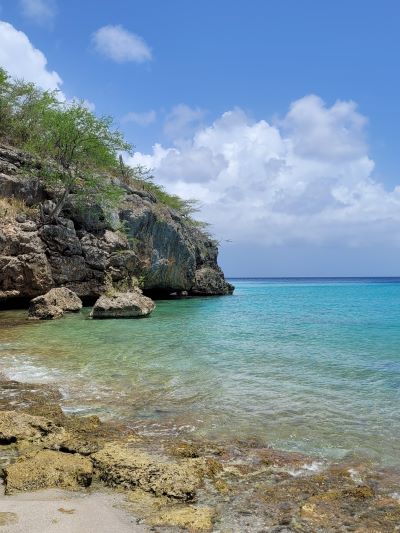 playas del camino de san Juan en la isla de Curazao