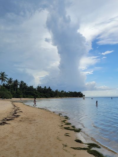 playa para ir con niños en Las Terrenas, RD